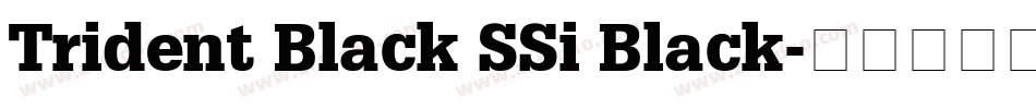 Trident Black SSi Black字体转换